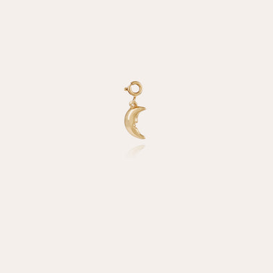Charms pendentif Lune doré
