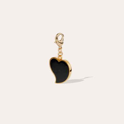 Charm pendentif Mirage Coeur émail grand modèle doré