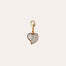 Mirage Heart Charm Pendant Small Gold - White Mother-of-Pearl