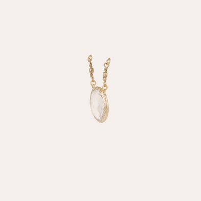 Pendentif Serti doré - Cristal