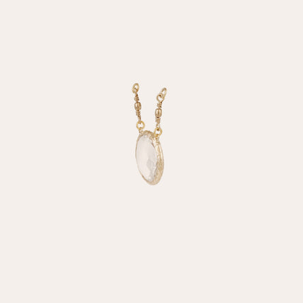 Pendentif Serti doré - Cristal