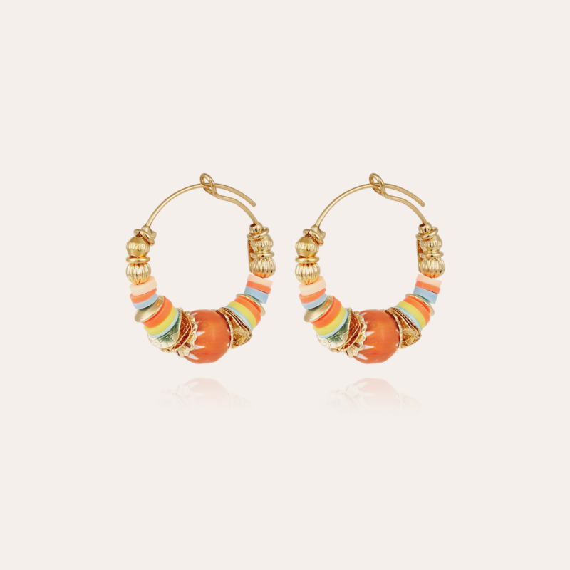 Aloha hoop earrings mini gold