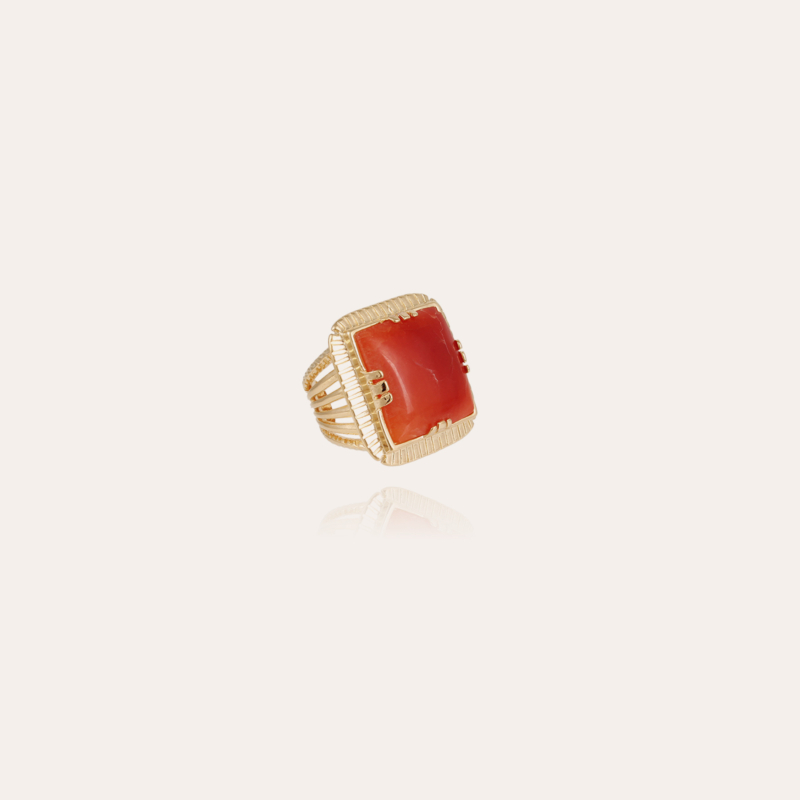 Arty Chevaliere ring gold - Carnelian
