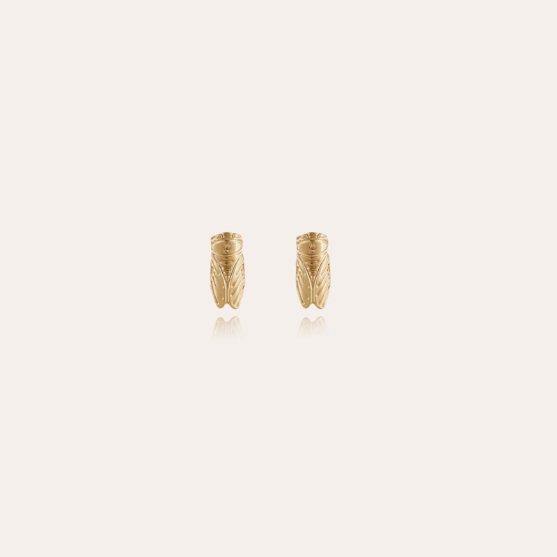 Cigale studs earrings gold