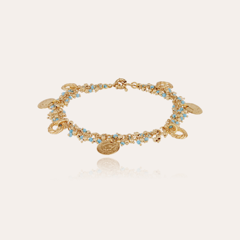 Romana ankle bracelet gold Gold plated - Creations for Women Jewellery -  Création Gas Bijoux