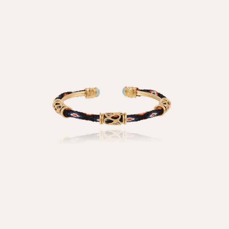 Lima cabochons bangle bracelet gold Gold plated - Women Jewellery -  Création Gas Bijoux