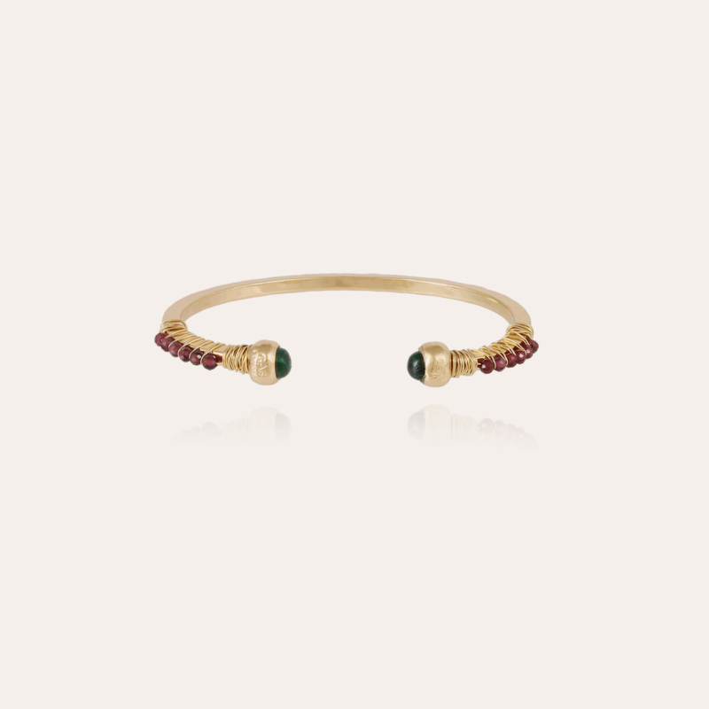 Sari Bis bracelet gold - Malachite