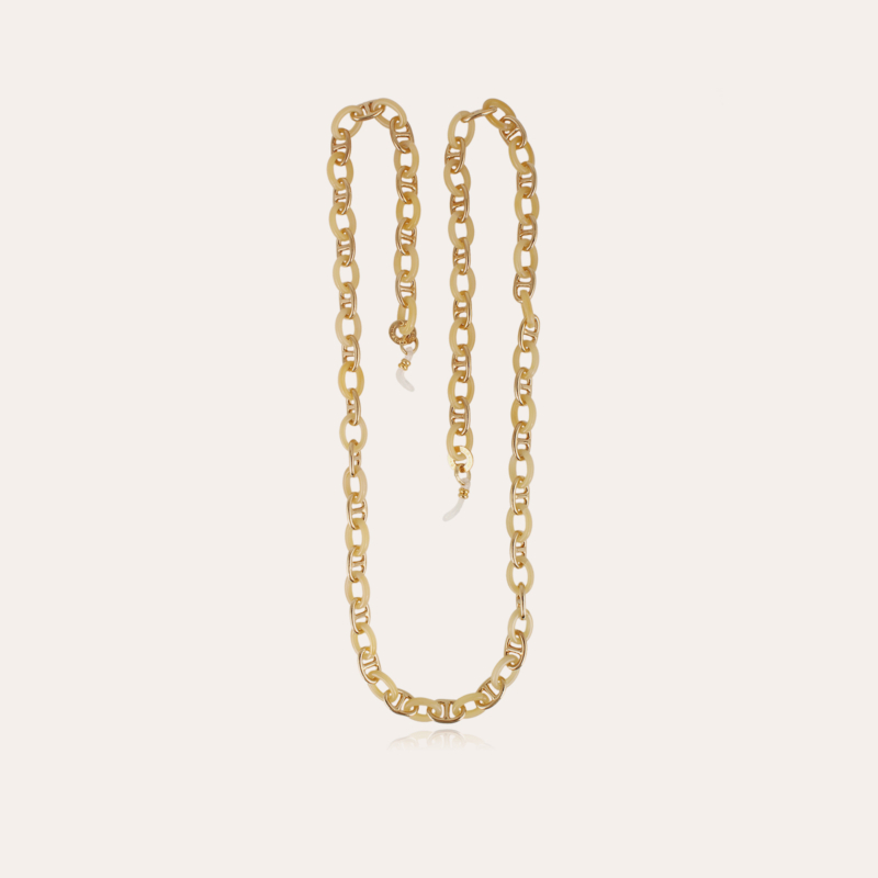 Prato glasses chain necklace small size acetate gold Gold plated - -  Création Gas Bijoux