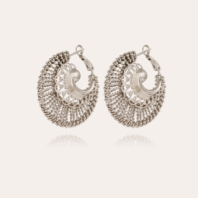 Izzia earrings large size silver