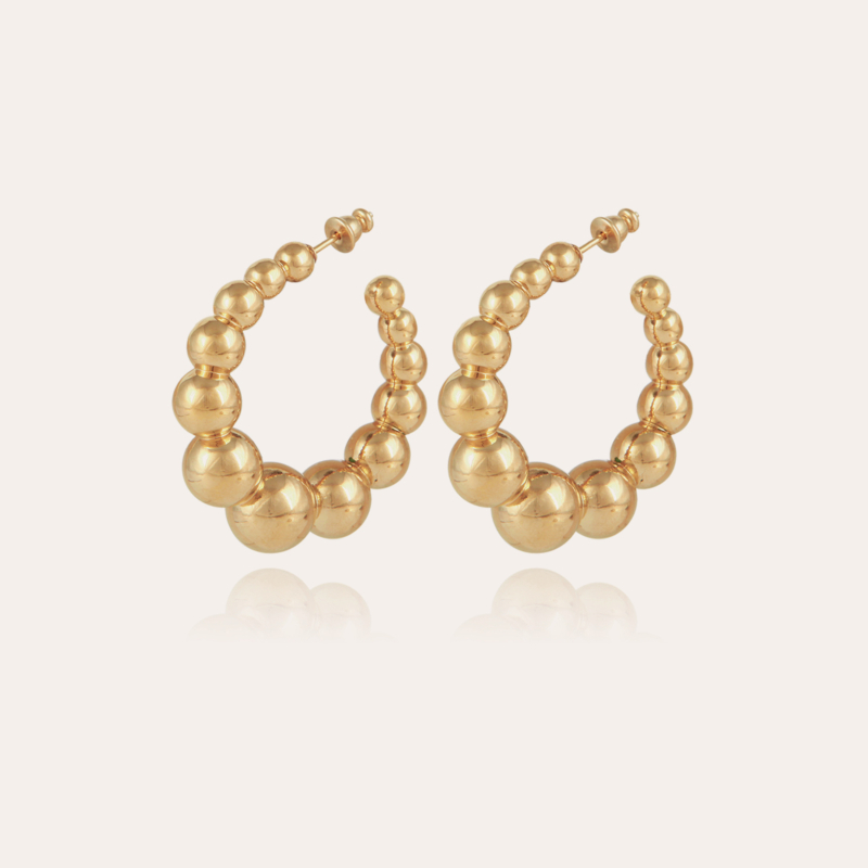 Andy hoop earrings small size gold