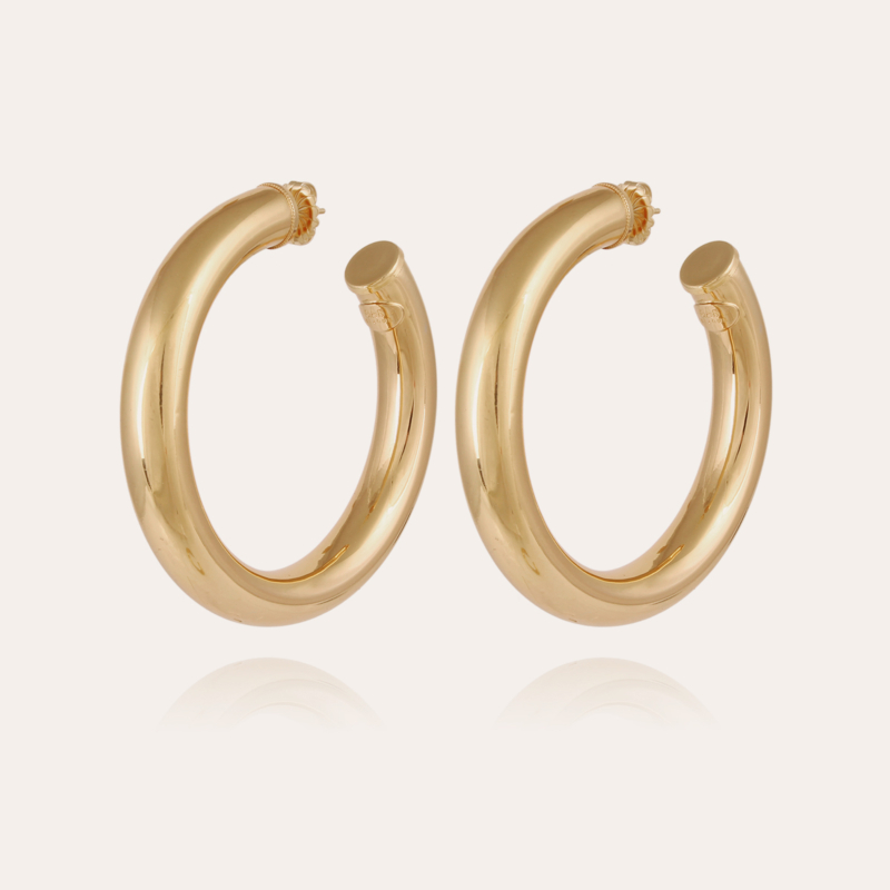 Turner hoop earrings large size gold