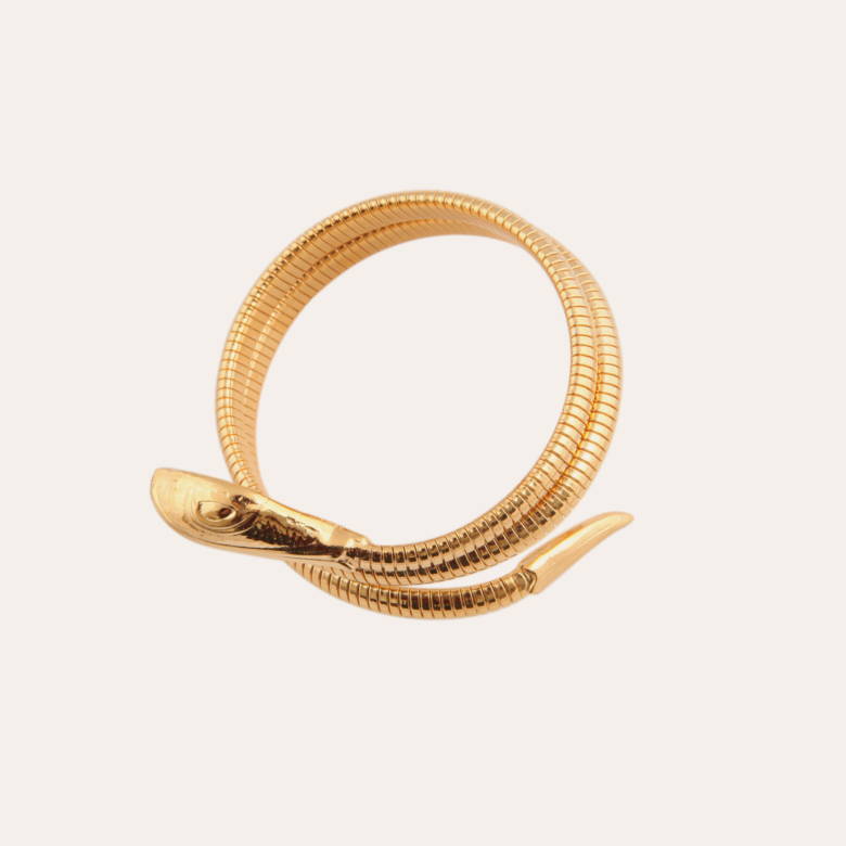 Bracelet Serpent doré Métal doré à l'or fin - Bijoux Créations femme -  Création Gas Bijoux