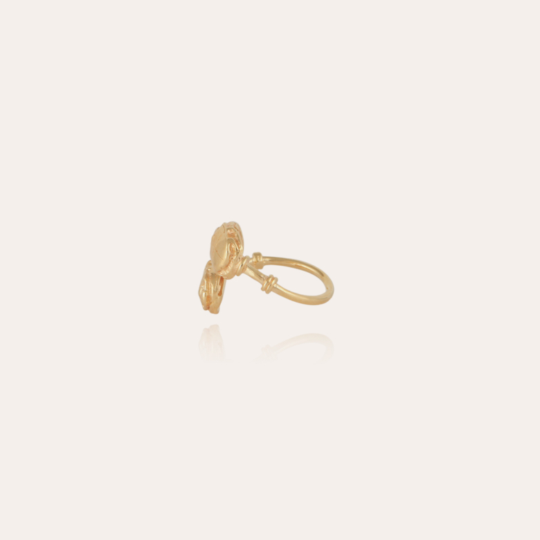 Duality Scaramouche ring gold Gold plated - Women Jewellery - Création Gas  Bijoux