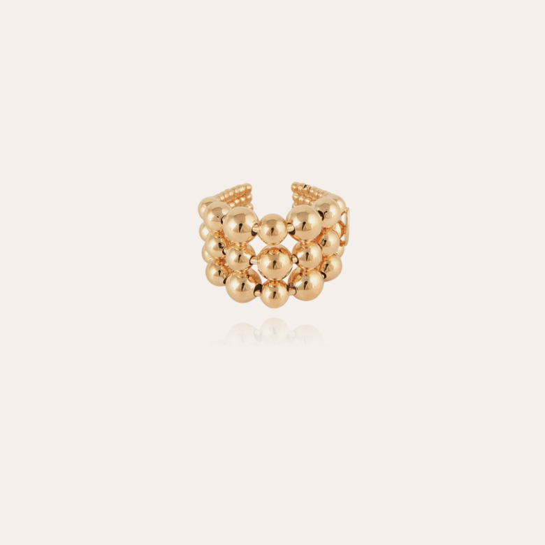 Multiperla ring gold Gold plated - Creations for Women Jewellery - Création  Gas Bijoux