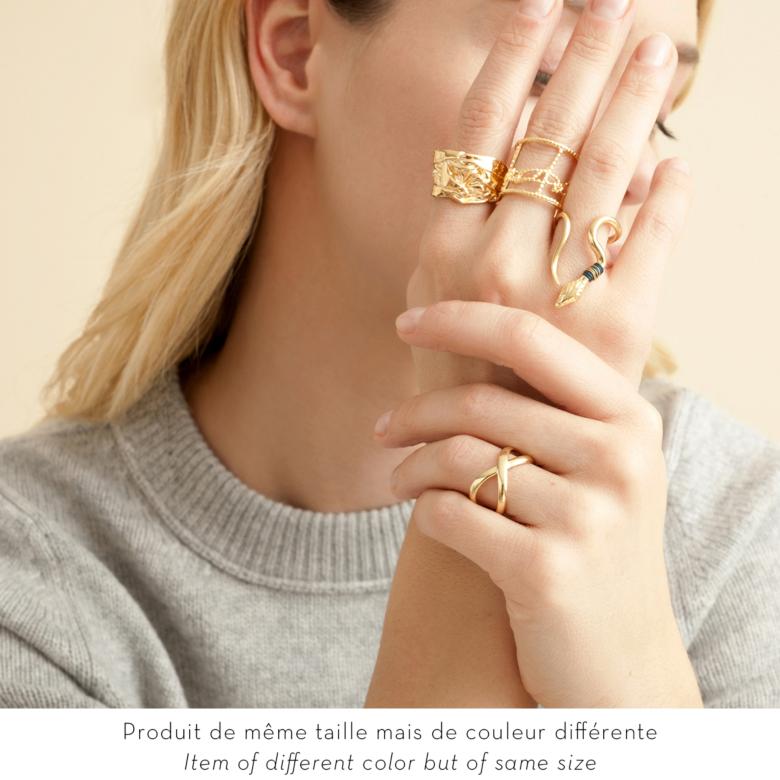 Naja ring gold Gold plated - Women Jewellery - Création Gas Bijoux