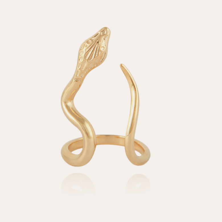 Naja ring gold Gold plated - Creations for Women Jewellery - Création Gas  Bijoux