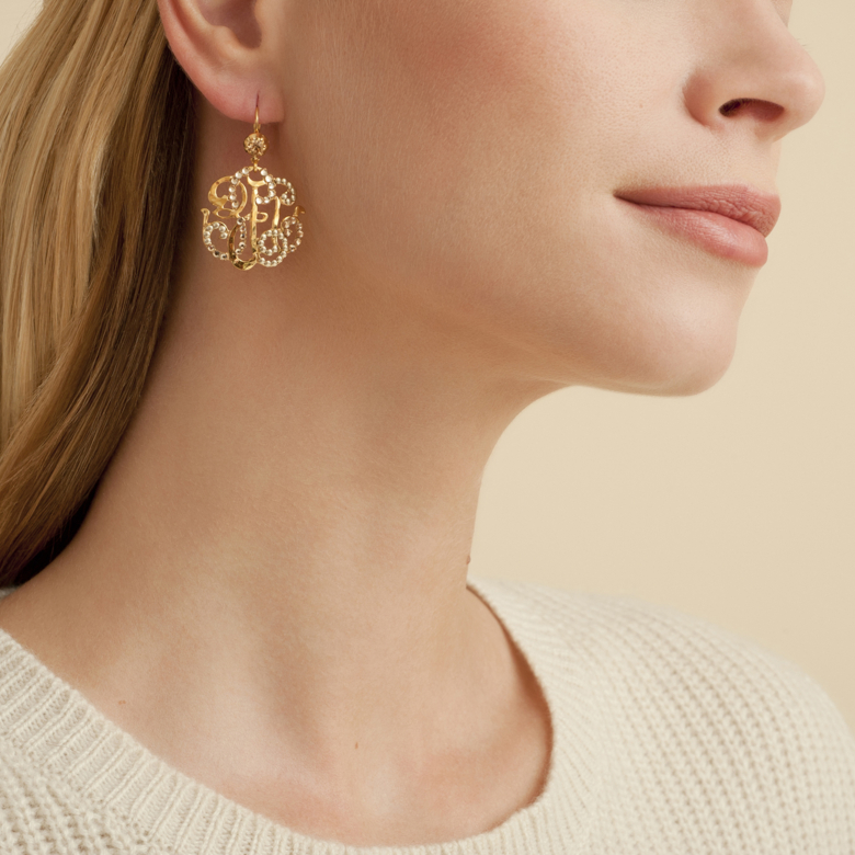 Boucles d'oreilles Arabesque petit modèle dorées Métal doré à l'or fin -  Bijoux Femme - Création Gas Bijoux