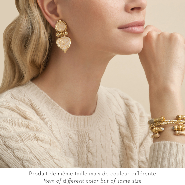 Boucles d'oreilles Colorado émail dorées Métal doré à l'or fin - Bijoux  Créations femme - Création Gas Bijoux