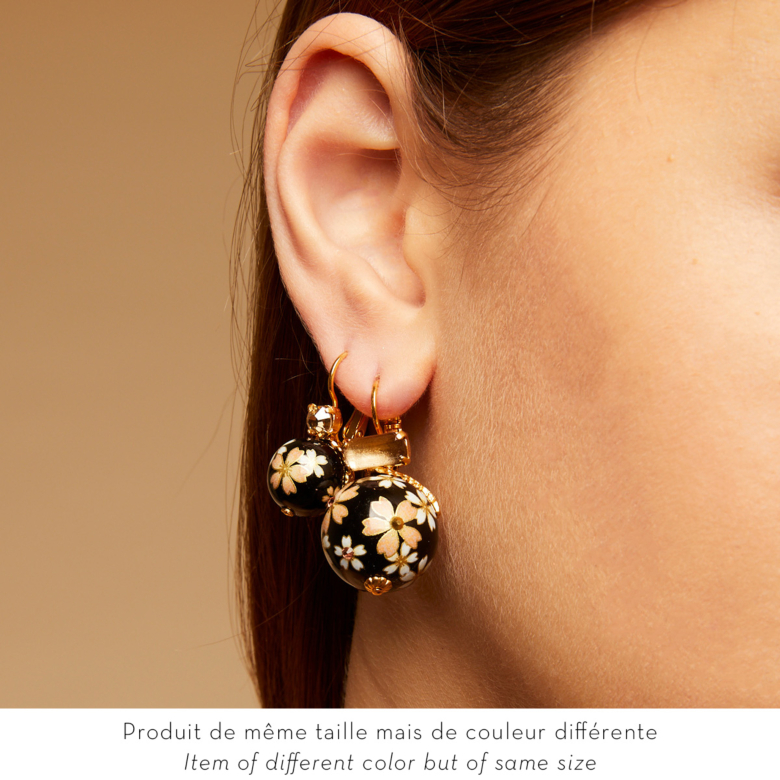 Boucles d'oreilles Décalco dorées Métal doré à l'or fin - Bijoux Créations  femme - Création Gas Bijoux