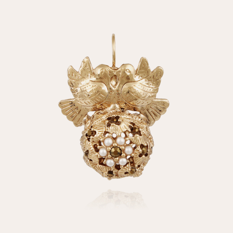 Boucles d'oreilles Oaxaca Boule dorées Métal doré à l'or fin - Bijoux  Créations femme - Création Gas Bijoux