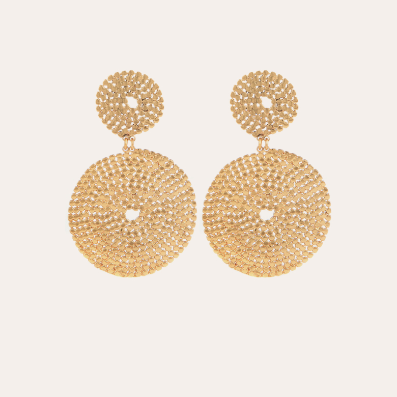 Onde Lucky earrings gold Gold plated - Creations for Women Jewellery -  Création Gas Bijoux