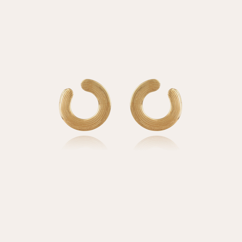 Poni earrings gold Gold plated - Women Jewellery - Création Gas Bijoux