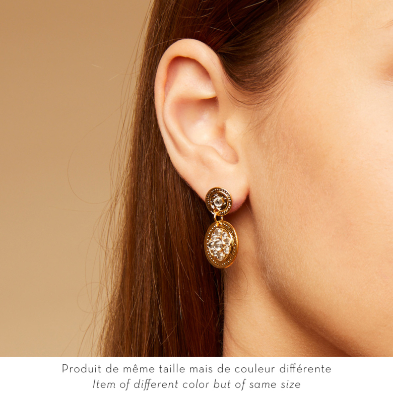 Boucles d'oreilles Sequin dorées - Bijoux Créations femme - Création Gas  Bijoux