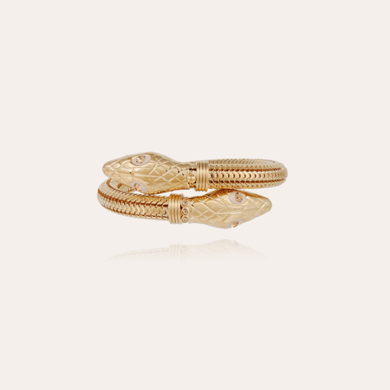 Bracelet Cobra doré Métal doré à l'or fin - Bijoux Créations femme -  Création Gas Bijoux