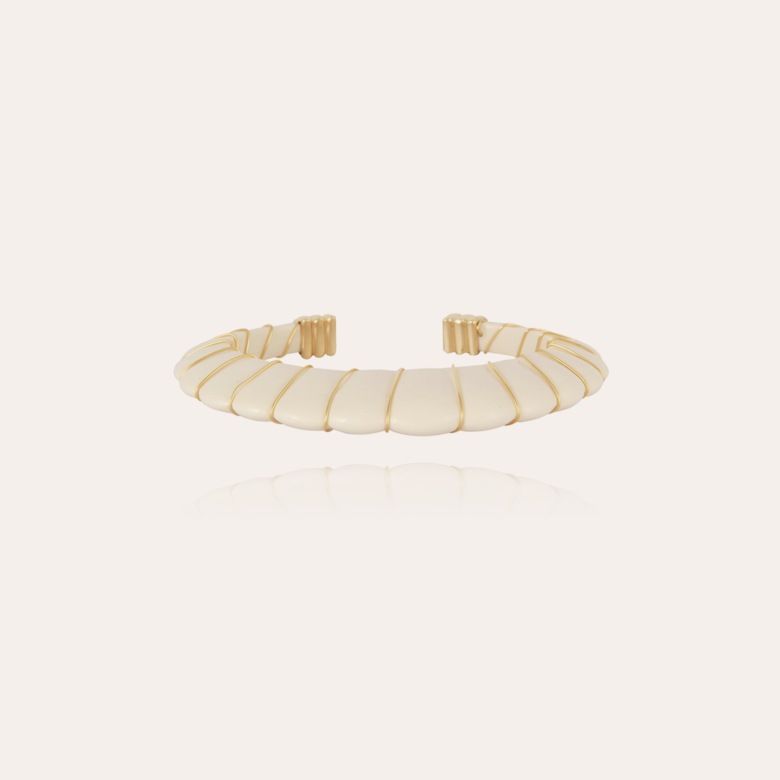 Bracelet Cyclade doré - Ivoire Métal doré à l'or fin - Bijoux Créations  femme - Création Gas Bijoux