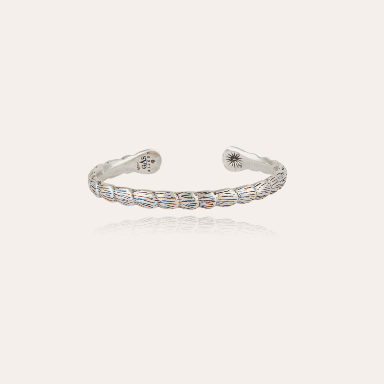 Liane bangle bracelet silver Brass covered with genuine silver - Creations  for Women Jewellery - Création Gas Bijoux