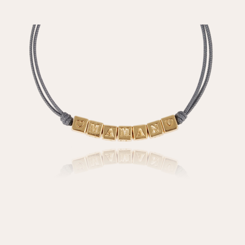 Bracelet Maman doré Métal doré à l'or fin - Bijoux Créations femme -  Création Gas Bijoux
