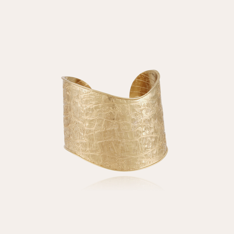 Bracelet Wild manchette doré Métal doré à l'or fin - Bijoux Femme -  Création Gas Bijoux