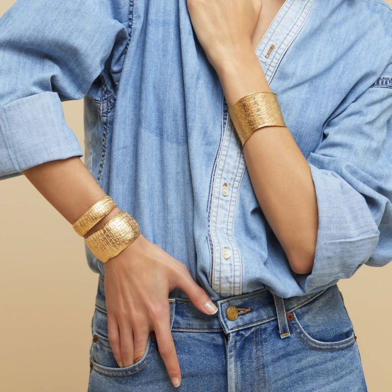 Wild cuff bracelet gold Gold plated - Women Jewellery - Création Gas Bijoux