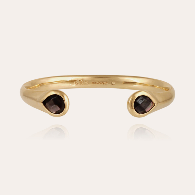Bracelet Saint Germain doré - Nacre Grise Métal doré à l'or fin - Bijoux  Créations femme - Création Gas Bijoux