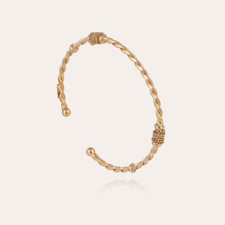 Jonc Torsade bracelet small size gold Gold plated - Creations for Women  Jewellery - Création Gas Bijoux
