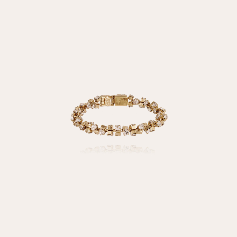 Trevise strass bracelet gold Gold plated - Creations for Women Jewellery -  Création Gas Bijoux