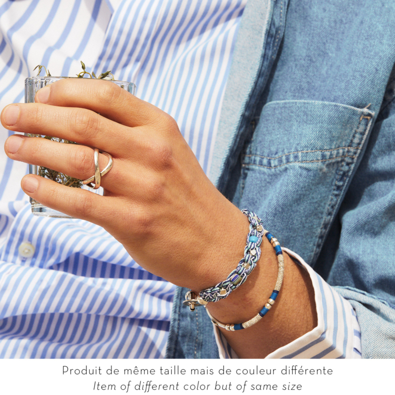 Zanzibar men bracelet silver Brass covered with genuine silver - Creations  for Men Jewellery - Création Gas Bijoux
