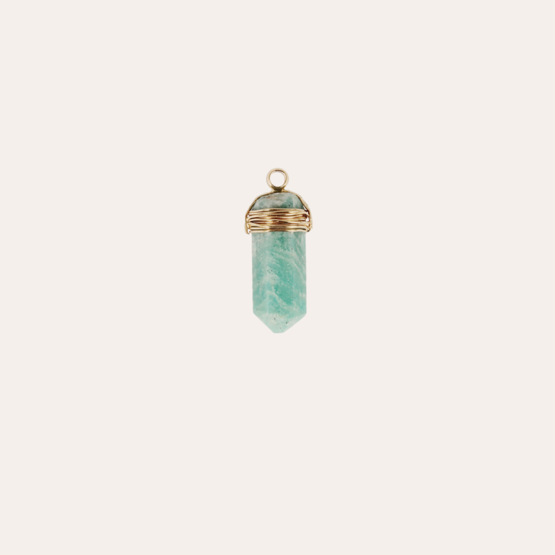 Aventura Charms Constantine gold - Amazonite Gold plated - - Création Gas  Bijoux