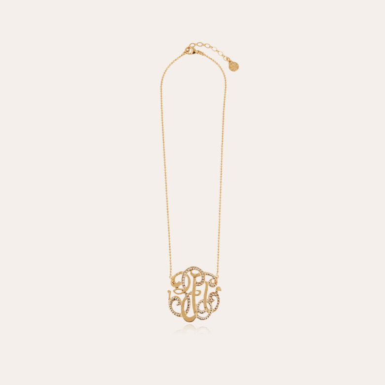 Arabesque necklace large size gold Gold plated - Creations for Women  Jewellery - Création Gas Bijoux