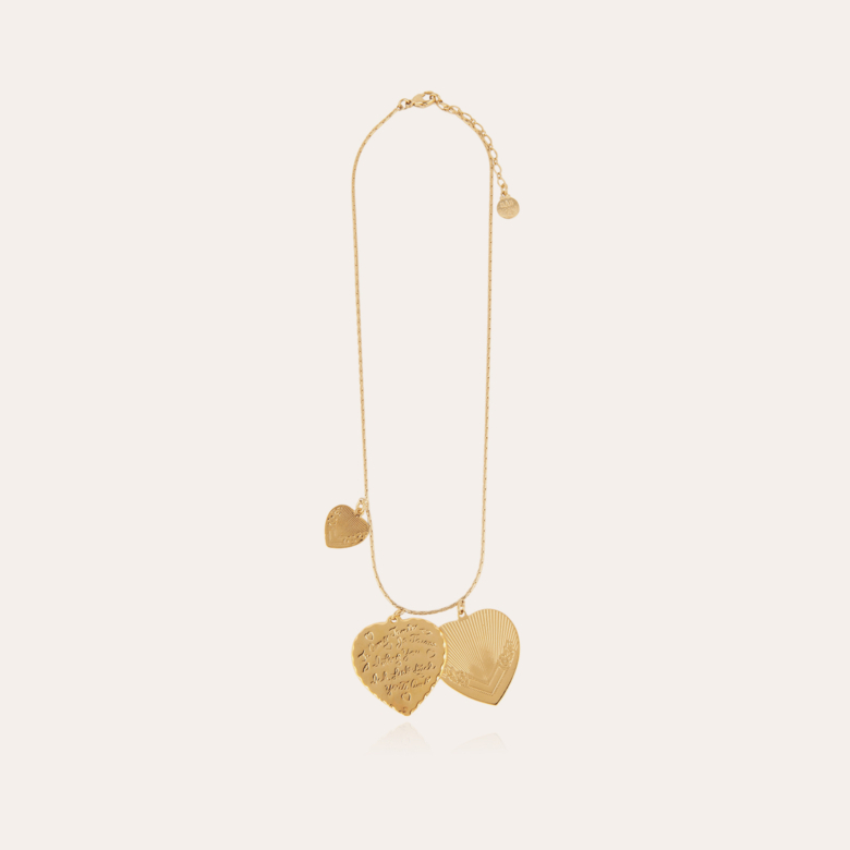 Love necklace gold Gold plated - Creations for Women Jewellery - Création  Gas Bijoux