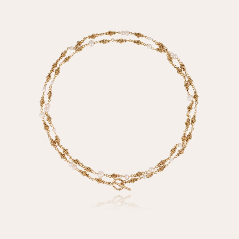 Rosario long necklace gold Gold plated - Creations for Women Jewellery -  Création Gas Bijoux