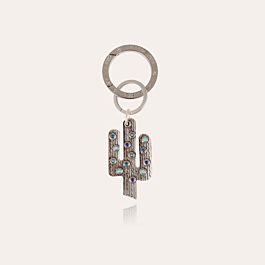 Cactus key ring silver