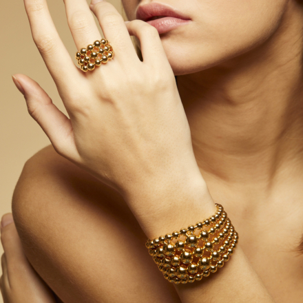 Multiperla bracelet gold