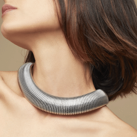 Aida necklace silver